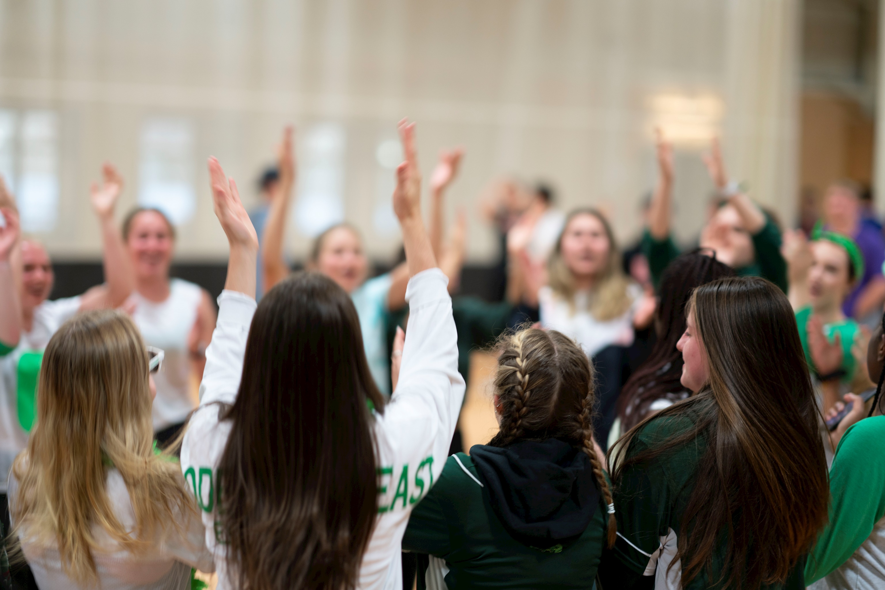 Photo of students celebrating